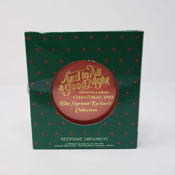 1988 Hallmark Norman Rockwell Cameo Collectors Holiday Christmas Ornament #9 - Picture 2 of 5